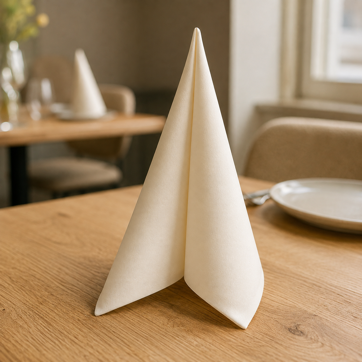 Servet 40x40 cm - 1/4e vouw - Airlaid