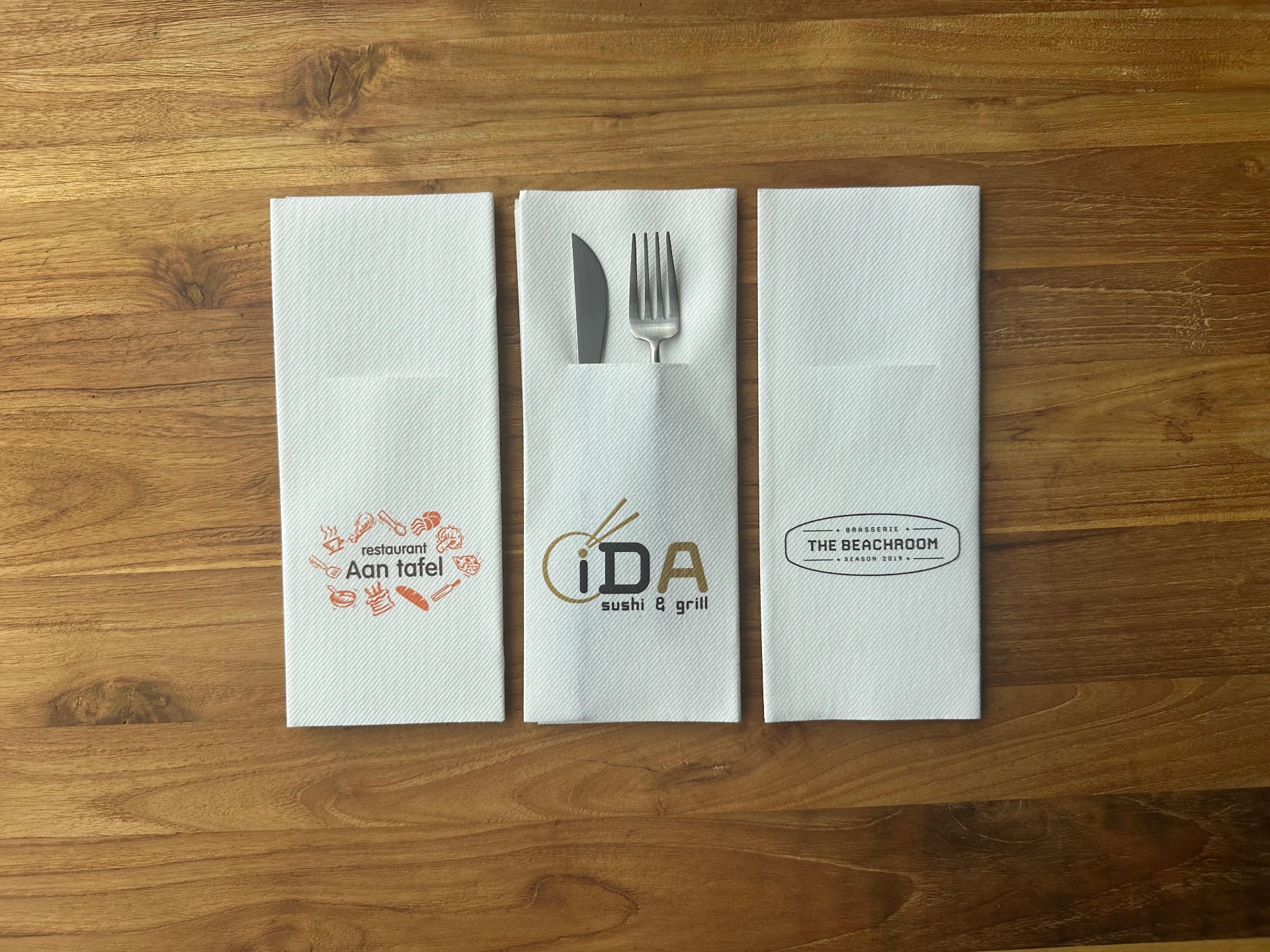 Bestekzakjes met logo